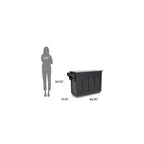 Create-a-Cart Black Kitchen Cart