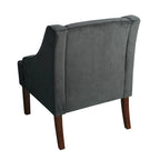 Porch & Den Lyric Velvet Arm Accent Chair