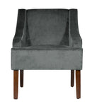 Porch & Den Lyric Velvet Arm Accent Chair