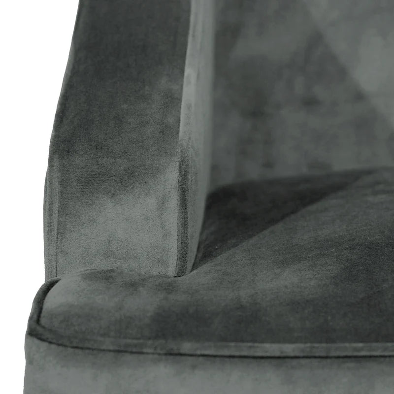 Porch & Den Lyric Velvet Arm Accent Chair