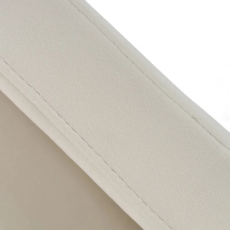 Sedia da pranzo moderna Modrest Elijah beige e rame con finitura in ottone anticato