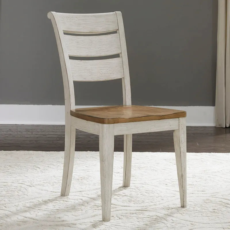 Farmhouse Reimagined Antique White 6 Piece Trestle Set