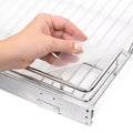 Hold N Storage - Hard plastic shelf liner for pull out shelf, fits same size pull out cabinet organizers - Clear frosted shelf protector