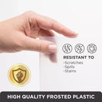 Hold N Storage - Rivestimento per ripiani in plastica rigida per ripiani estraibili, si adatta a organizer estraibili della stessa dimensione - Protezione per ripiani smerigliata trasparente