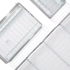 Hold N Storage - Rivestimento per ripiani in plastica rigida per ripiani estraibili, si adatta a organizer estraibili della stessa dimensione - Protezione per ripiani smerigliata trasparente