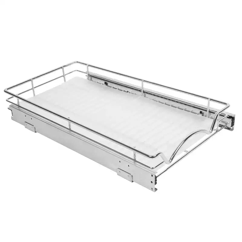 Hold N Storage - Rivestimento per ripiani in plastica rigida per ripiani estraibili, si adatta a organizer estraibili della stessa dimensione - Protezione per ripiani smerigliata trasparente