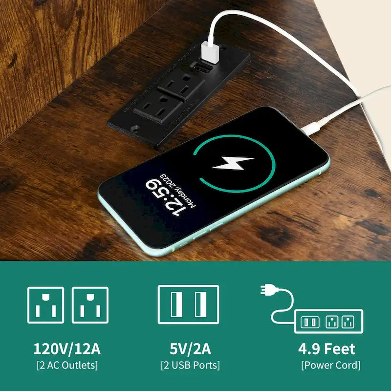 Mobile TV e console multimediale ad angolo in legno con anta in rete Moasis da 47 pollici