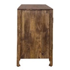 Marisol Weathered Honey 74 Inch 4 Door Accent TV Stand