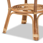 Tavolino da Caffè Cariel Moderno Bohemien in Rattan Naturale Marrone