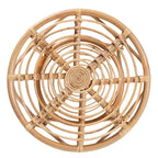 Tavolino da Caffè Cariel Moderno Bohemien in Rattan Naturale Marrone