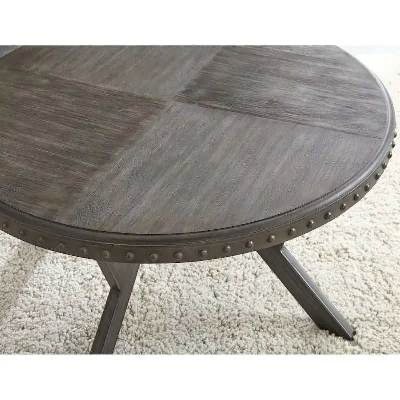 Tavolino industriale Steve Silver Avilla in legno grigio e metallo