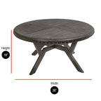 Tavolino industriale Steve Silver Avilla in legno grigio e metallo