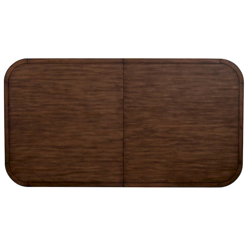 Tavolo da pranzo Alpine Furniture Donham in legno bicolore, marrone e bianco