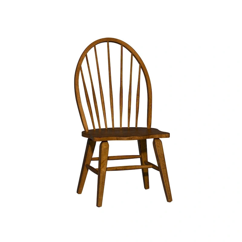 Sedia Windsor The Gray Barn Hearthstone Ridge Tobacco con schienale a pioli (set di 2)