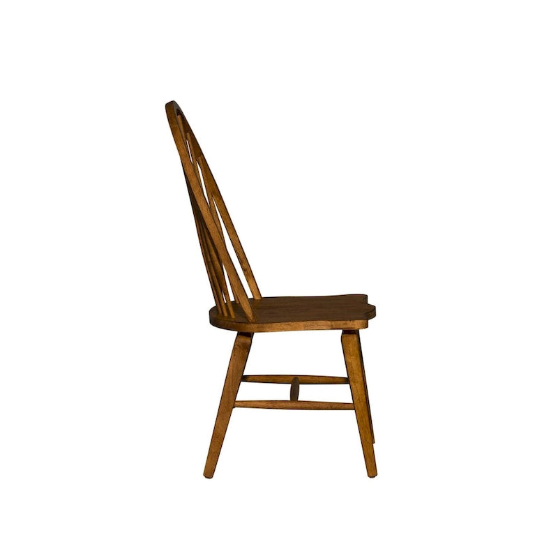 Sedia Windsor The Gray Barn Hearthstone Ridge Tobacco con schienale a pioli (set di 2)