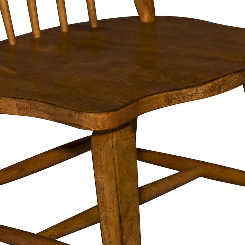 The Gray Barn Hearthstone Ridge Tobacco Windsor Back Side Chair (Set of 2)