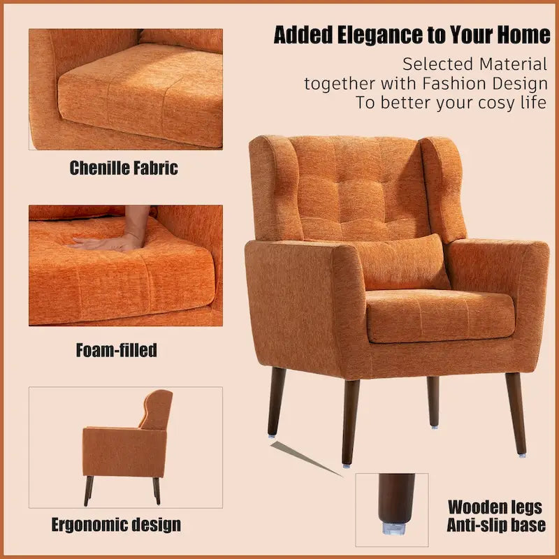 Modern Accent Chair,Arm Chairs for Living Room Bedroom