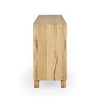 4-Door Oak Buffet/Sideboard, Solid Wood Construction