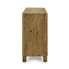 4-Door Oak Buffet/Sideboard, Solid Wood Construction