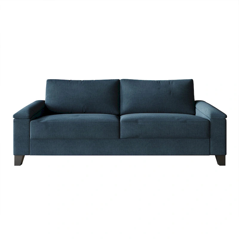 2.5-Seater Linen Sofa - Available in Beige, Grey, Blue