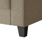 2.5-Seater Linen Sofa - Available in Beige, Grey, Blue