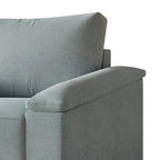 2.5-Seater Linen Sofa - Available in Beige, Grey, Blue