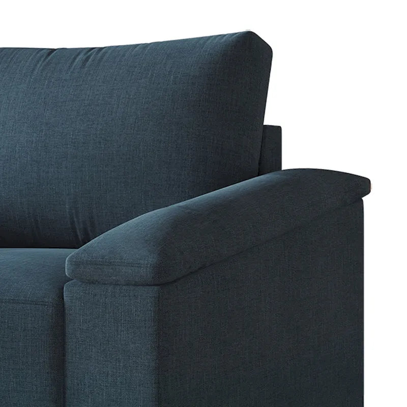 2.5-Seater Linen Sofa - Available in Beige, Grey, Blue
