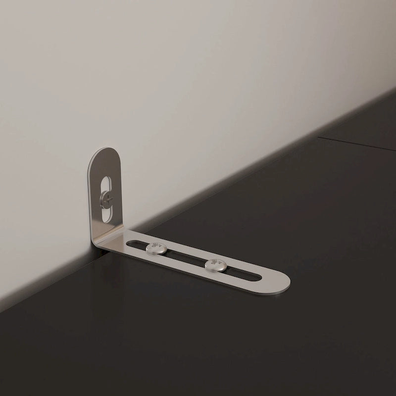 White/Black TV Stand with Bookshelves for 2-3 People