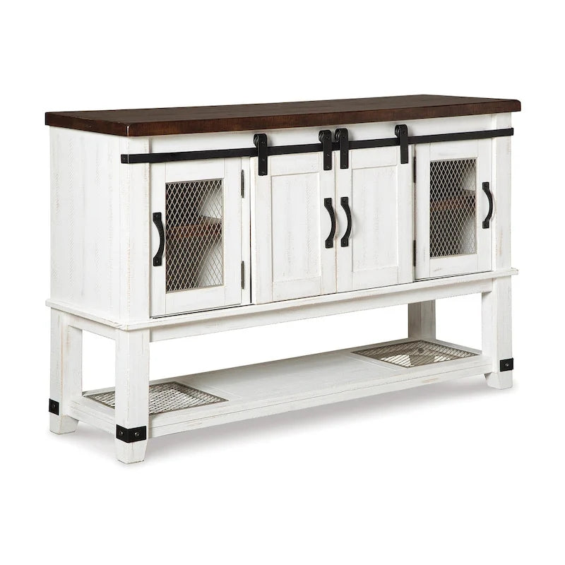 Credenza da sala da pranzo bianca Valebeck di Signature Design by Ashley