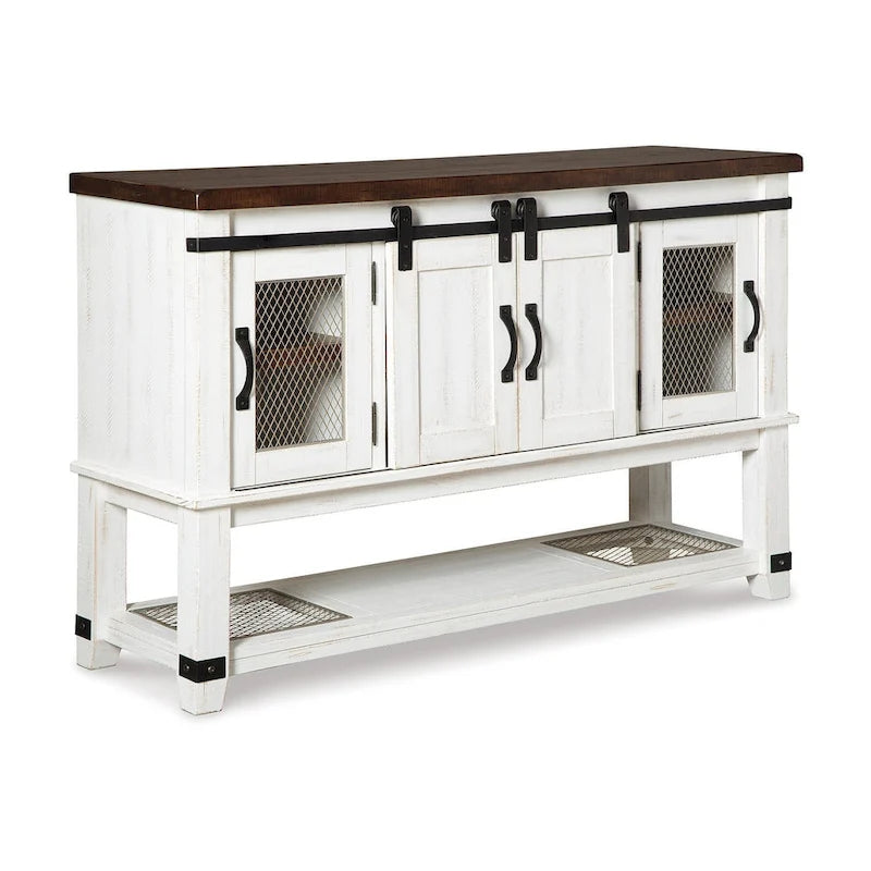 Credenza da sala da pranzo bianca Valebeck di Signature Design by Ashley