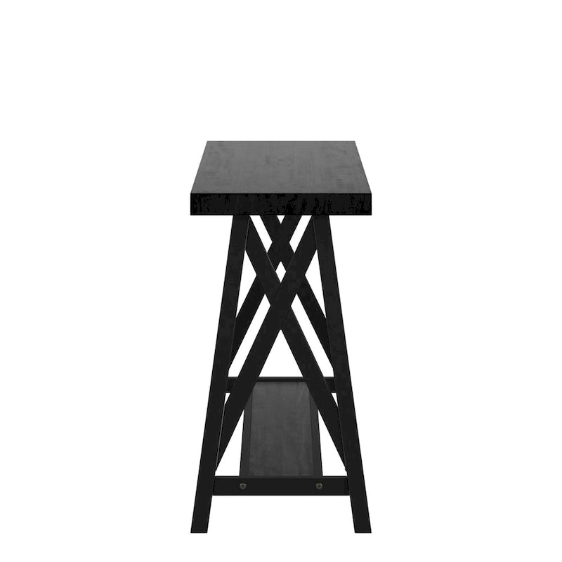 Bryson Rustic X-Base Sofa Entryway Table by iNSPIRE Q Classic