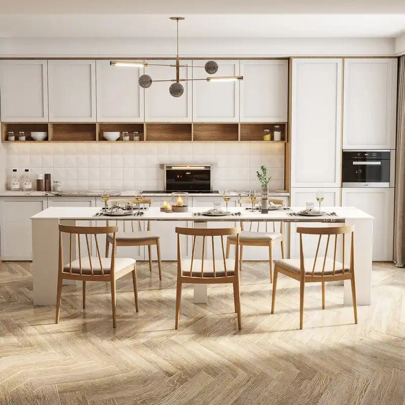 Multifunctional Extendable Wooden Dining Table