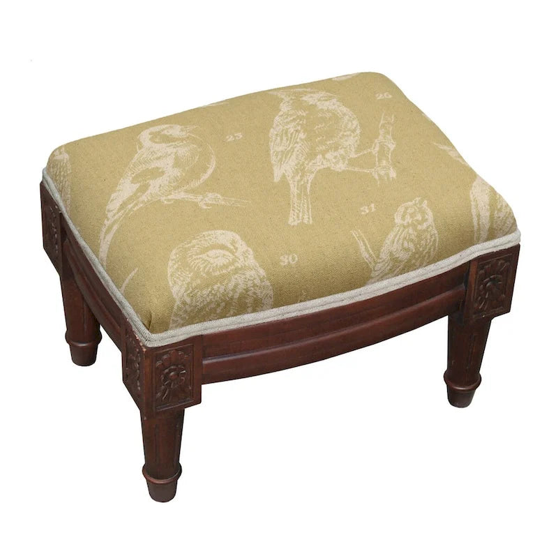 Sgabello imbottito in legno Bird Watch