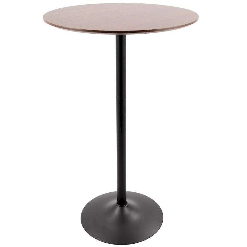 Tavolo regolabile Stone da pranzo, bancone o bar in metallo e legno