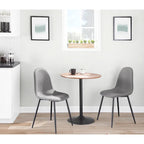 Stone Adjustable Dining, Counter, or Bar Table in Metal and Wood