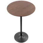 Stone Adjustable Dining, Counter, or Bar Table in Metal and Wood