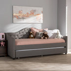 Contemporary Fabric Daybed with Trundle by Baxton Studio