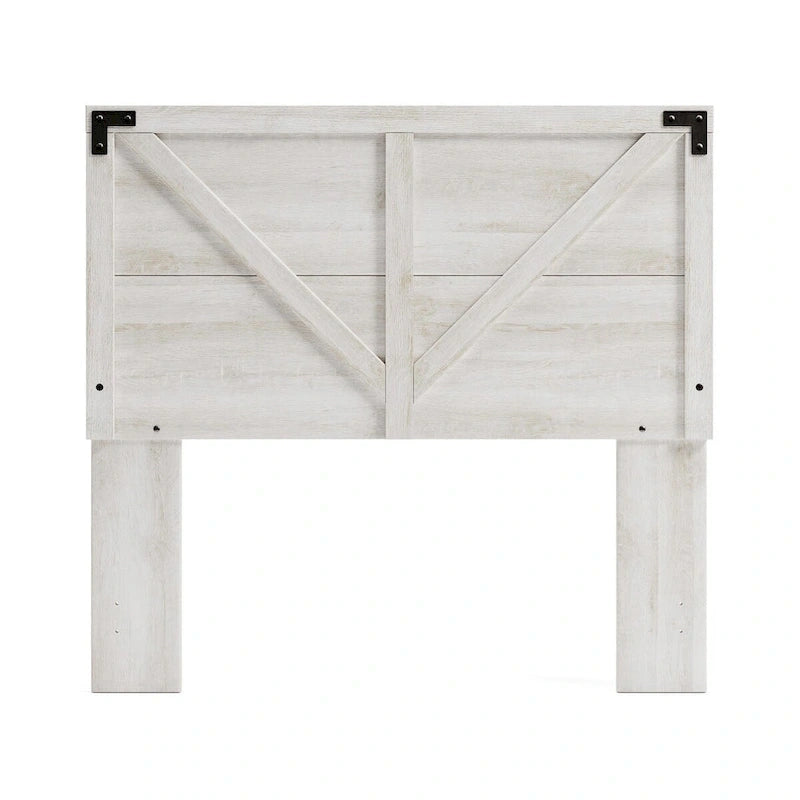 Testiera a pannelli incrociati effetto legno sbiancato Shawburn di Signature Design by Ashley