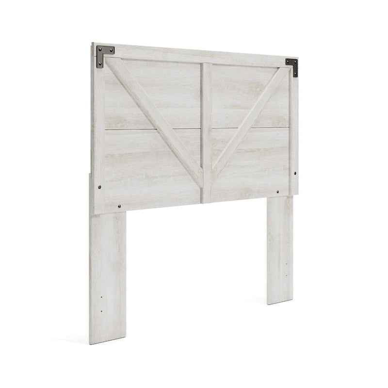Testiera a pannelli incrociati effetto legno sbiancato Shawburn di Signature Design by Ashley