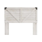 Signature Design by Ashley Shawburn Whitewashed Crossbuck Panel Headboard