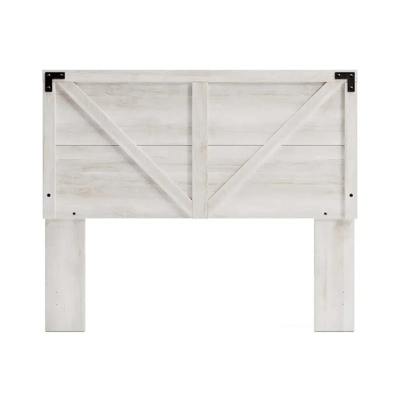 Testiera a pannelli incrociati effetto legno sbiancato Shawburn di Signature Design by Ashley