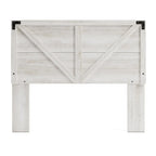 Signature Design by Ashley Shawburn Whitewashed Crossbuck Panel Headboard