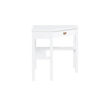 Scrivania classica Poppy Corner con cassetti e ripiani