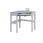 Scrivania classica Poppy Corner con cassetti e ripiani