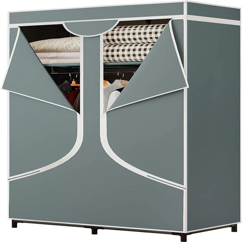 Armadio Portatile Guardaroba Organizzatore di Vestiti - 45P x 88L x 168A cm