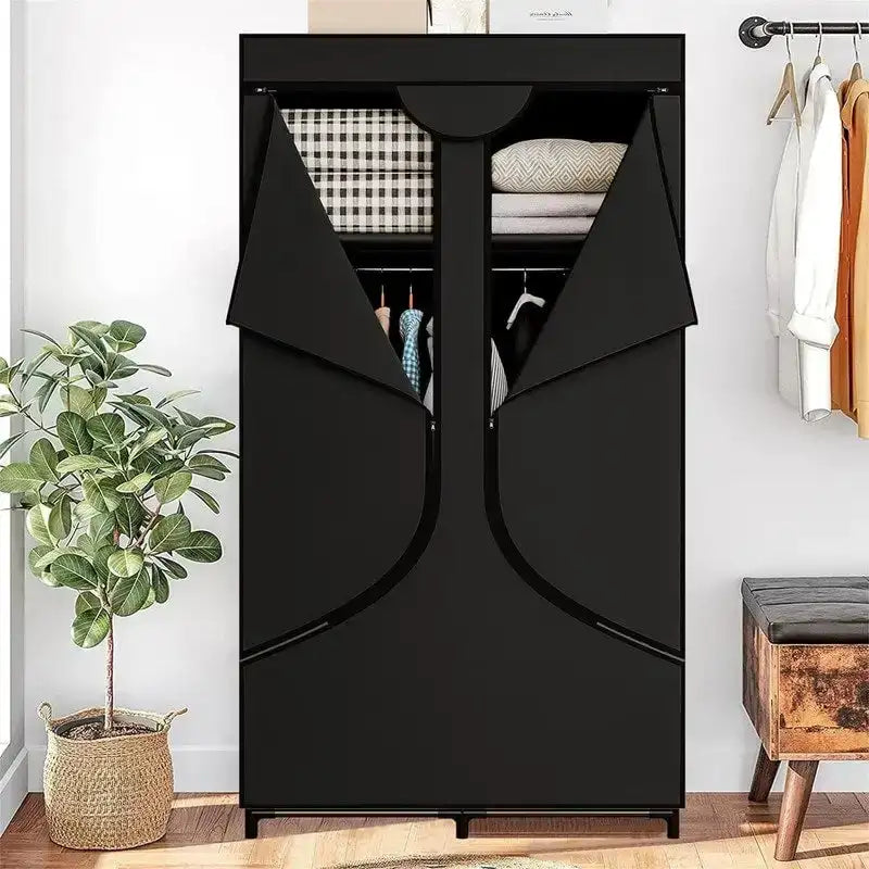Portable Wardrobe Closet Clothing Organizer - 17.7D x 34.6W x 66.1H
