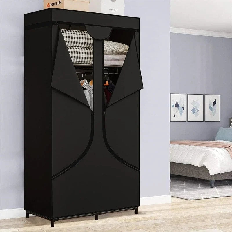 Portable Wardrobe Closet Clothing Organizer - 17.7D x 34.6W x 66.1H