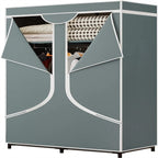 Portable Wardrobe Closet Clothing Organizer - 17.7D x 34.6W x 66.1H