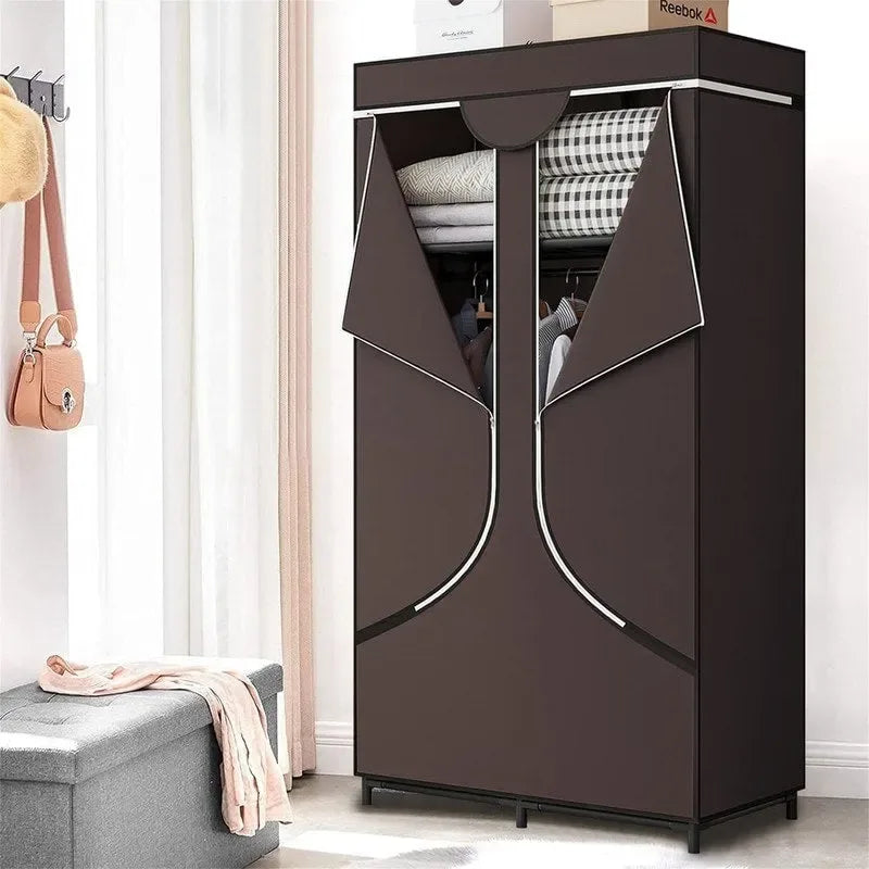 Portable Wardrobe Closet Clothing Organizer - 17.7D x 34.6W x 66.1H