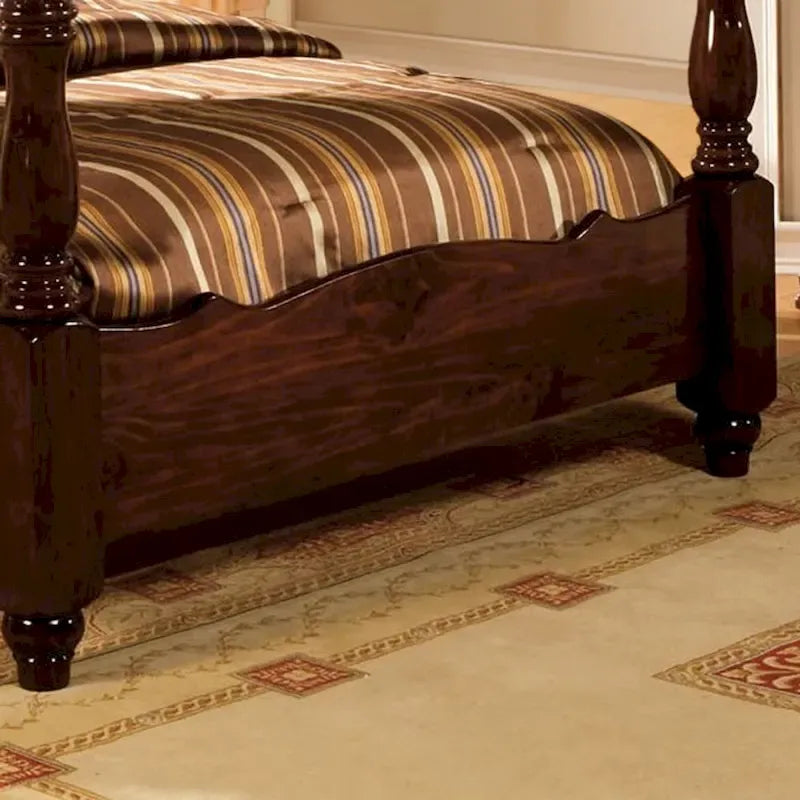 Solid Pine Traditional Four Poster Canopy Bed